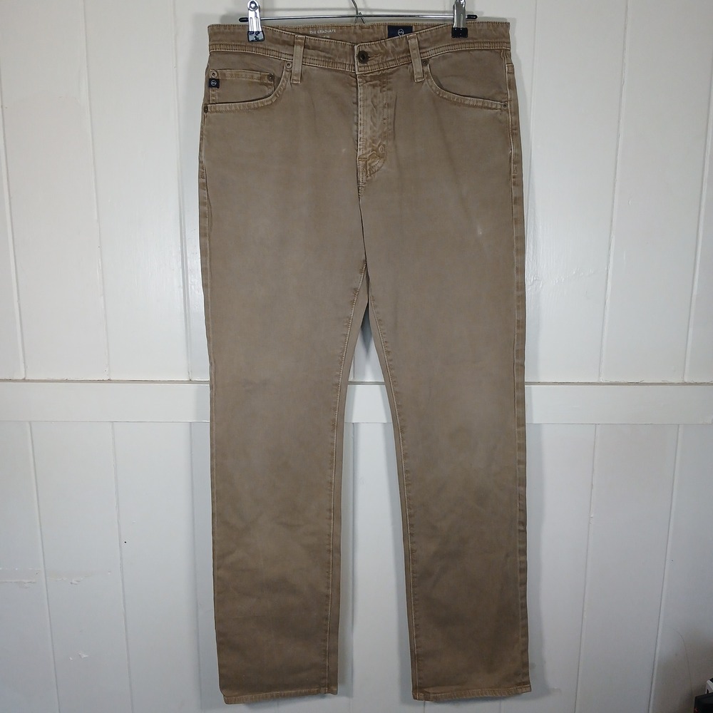 Adriano Goldschmeid AG Graduate Pants Mens 33x32 Tailored Slim Straight Stretch